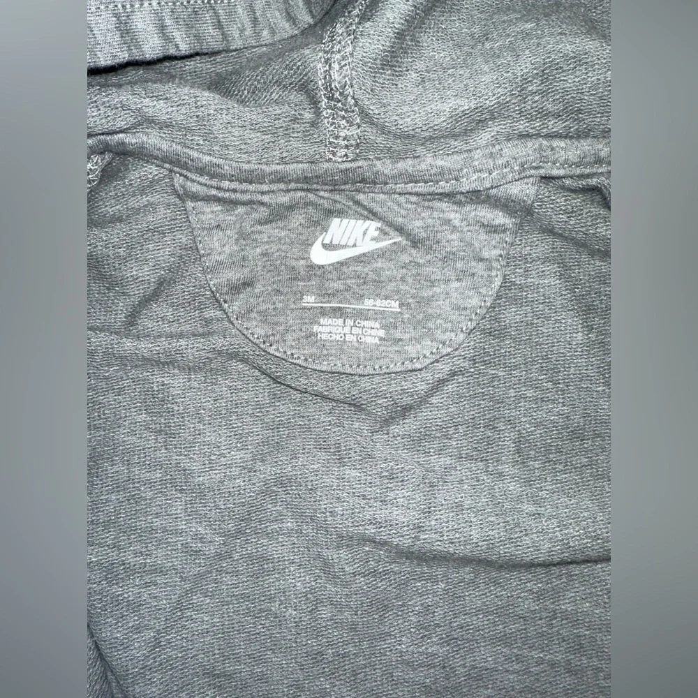 Nike‎ Full Zip One Piece Hooded Baby Outfit Size 3M /56-62 CM Gray White Logo